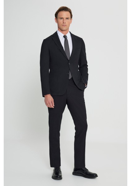 Slim Fit Dar Kesim Mono Yaka Yünlü Takım Elbise fiyatları