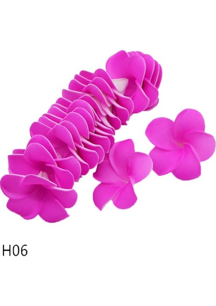 D-1-H06 6 cm 30 Adet 5/6/7/8/9 cm Pe Köpük Plumeria Çiçekler Dıy Yapay Çelenk Headdress Frangipani Yumurta Çiçek Kafaları Hawaii Düğün Dekor (Yurt Dışından)