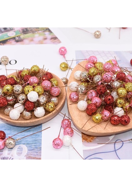 Altın 50 Parça 50/100/200 Adet Glitter Meyve Organlarındaki Kiraz Noel Yapay Çiçek Kırmızı Meyveler Boncuk Noel Ağacı Noel Hediyesi Için Dekorasyon (Yurt Dışından) modelleri