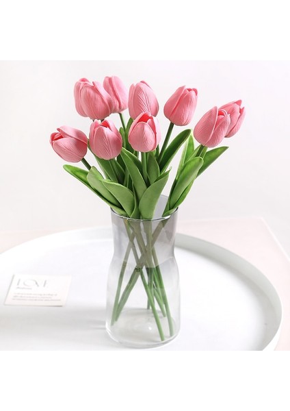 K01 5 Adet 5/10 Adet Yapay Çiçekler Lale Buketi Pe Sahte Çiçekler Düğün Bahçe Dekorasyon Açık Ev Bahçe Buket Vazo Dekor Bitkiler (Yurt Dışından)