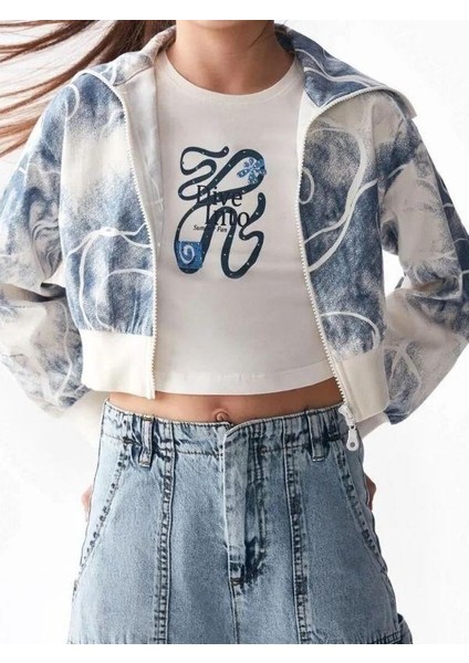 Kız Çocuk Balıkçı Yaka Fermuarlı Ince Ceket indirimleri