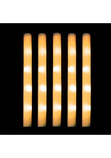 Sarı-Her Zaman 5 Pcs LED Glow Sticks Renkli Rgb Floresan Işıklı Köpük Sopa Tezahürat Tüpü Parlayan Işık Düğün Doğum Günü Partisi Malzemeleri Için Sahne (Yurt Dışından)