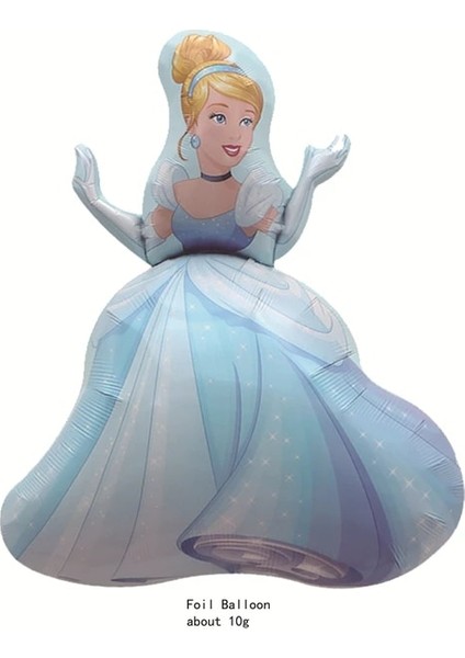 Balon 1 Adet Disney Külkedisi Çocuk Kız Iyilik Doğum Günü Paketi Olay Parti Dekorasyon Bardak Tabaklar Bebek Duş Tek Kullanımlık Sofra Malzemeleri (Yurt Dışından)