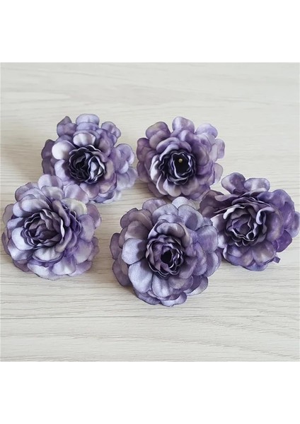 Erik 10 Adet 5 cm Yapay Ipek Şakayık Gül Çiçek Kafa Dıy Çiçek Duvar Hediye Kutusu Scrapbooking Düğün Ev Partisi Dekorasyon (Yurt Dışından)