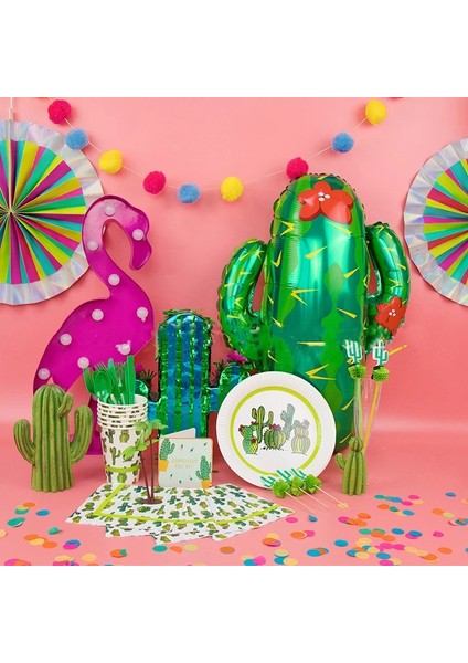 Avokado Balon Komik Kaktüs Tek Kullanımlık Plaka Tropikal Parti Kağıt Tabak Yaprak Meksika Kaktüs Doğum Günü Partisi Hawaii Luau Parti Alpaka (Yurt Dışından)