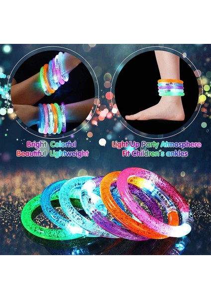 LED Bilezikler 10 Adet 10 Adet Glow Sticks Bilezikler Flaş Renkli LED Parti Aydınlık Bilezik Cadılar Bayramı Noel Düğün Doğum Günü Partisi Malzemeleri Için (Yurt Dışından) fırsatları