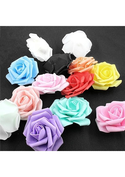 Rastgele Karışım 10 20/30/50 Adet 8 cm Yapay Pe Köpük Gül Çiçek Başkanları Gelin Buketi Çiçek Düğün Parti Dekoratif Scrapbooking Dıy Çiçek (Yurt Dışından)