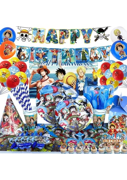 Şeker Kutusu-6pcs Tek Parça Doğum Günü Partisi Etkinlik Malzemeleri Anime Figürü Luffy Ace Kağıt Bardak Tabak Peçete Bebek Duş Festivali Dıy Parti Süslemeleri (Yurt Dışından) fiyatları