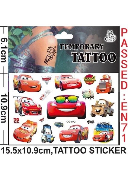TATTOO-072 Yeni Arabalar Doğum Günü Partisi Süslemeleri Çocuk Favori Yarış Arabası Yıldırım Mcqueen Kağıt Bardak Tabak Peçete Oğlan Kız Dıy Parti Malzemeleri (Yurt Dışından)