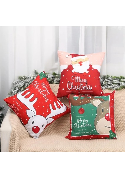 53 Merry Christmas Minder Örtüsü Noel Baba Elk Noel Dekorasyonu Ev Için 2022 Noel Süsleri Natal Navidad Yeni Yıl 2023 (Yurt Dışından)