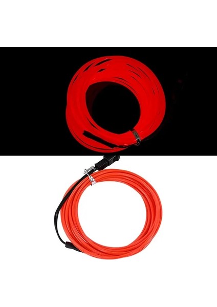 B04 5m 1m/3m/5m Glow El Tel Kablo LED Neon Işık Noel Düğün Dans Partisi Dekoru Dıy Kostümleri Giyim Karanlıkta Glow Malzemeleri (Yurt Dışından)