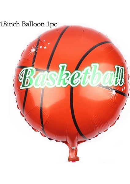 1 Adet 18 Inç Balon Basketbol Tema Parti Karikatür Tek Kullanımlık Sofra Kağıt Tabaklar Bardaklar Balon Bebek Duş Doğum Günü Yetişkin Parti Dekor Malzemeleri (Yurt Dışından)