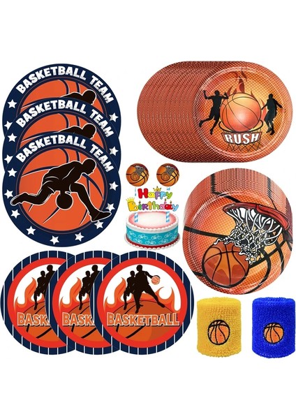 1 Adet 18 Inç Balon Basketbol Tema Parti Karikatür Tek Kullanımlık Sofra Kağıt Tabaklar Bardaklar Balon Bebek Duş Doğum Günü Yetişkin Parti Dekor Malzemeleri (Yurt Dışından)