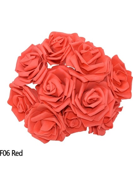 Kırmızı 30 Parça 10/20/30 Kafaları 8 cm Yeni Yapay Pe Köpük Gül Çiçek Gelin Buketi Ev Çiçek Düğün Süslemeleri Scrapbooking Dıy Çiçek (Yurt Dışından)