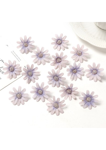Açık Mor 50PCS 50/100PCS Yapay Çiçekler Küçük Papatyalar Ev Deco Düğün Dekorasyon Sahte Çiçek Dıy Garland Craft Takı Gelin Aksesuarları (Yurt Dışından)
