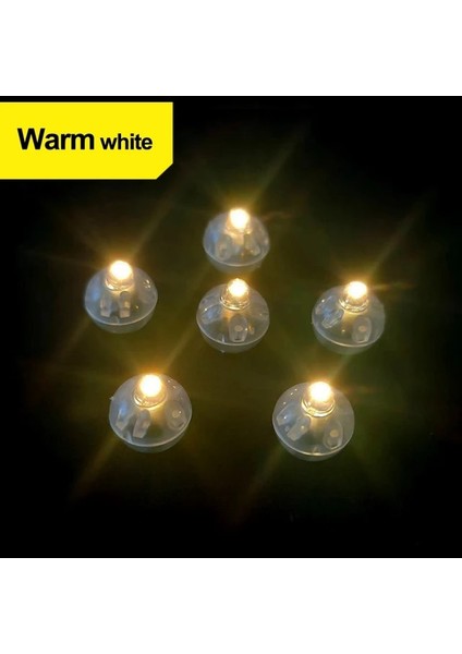 Sıcak Beyaz 20 Adet LED Balon Işık, Minik LED Işık Mini Yuvarlak LED Top Lamba, Bar Fener Noel Düğün Süslemeleri, Doğum Günü Dekoru (Yurt Dışından)