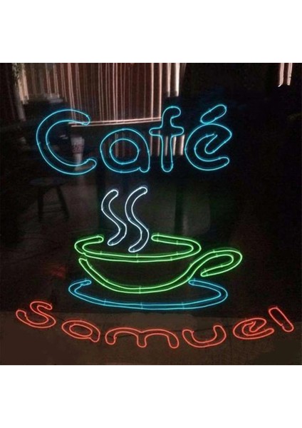 3V Pil Kutusu Sarı 1m El Tel Neon Işık LED Neon Halat Işık Şeridi Karanlıkta Glow Parti Cosplay Kostüm Dans Bar Burcu Dıy Glow Parti Dekorasyon (Yurt Dışından)