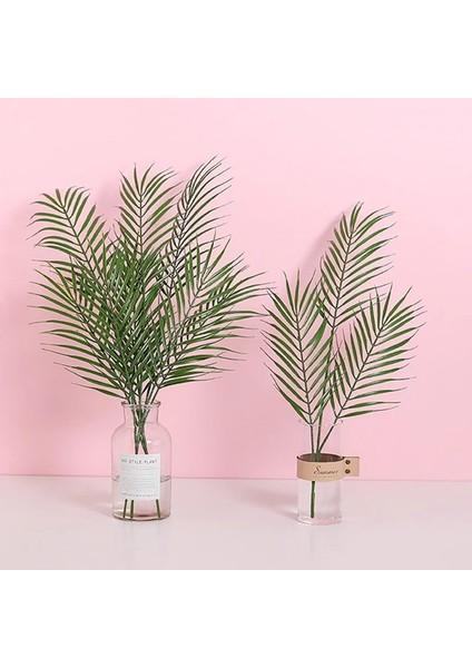 Stil 1 Palmiye Yapay Yeşil Bitkiler Plastik Yapraklar Sahte Bitkiler Ev Düğün Oturma Odası Balkon Masa Dekorasyon Dağınık Yeşillik (Yurt Dışından) modelleri