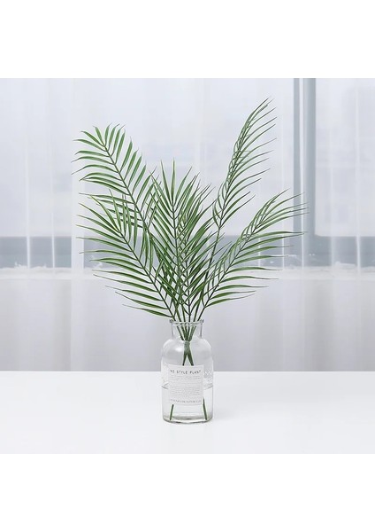 Stil 1 Palmiye Yapay Yeşil Bitkiler Plastik Yapraklar Sahte Bitkiler Ev Düğün Oturma Odası Balkon Masa Dekorasyon Dağınık Yeşillik (Yurt Dışından) indirimleri