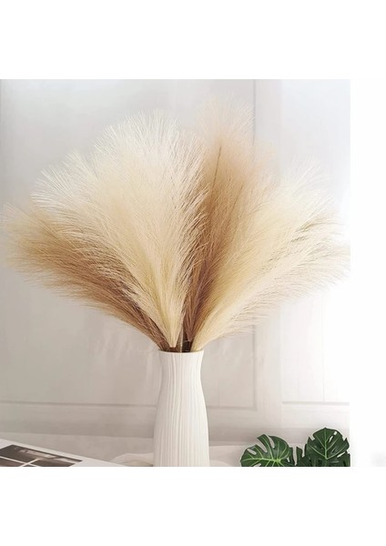 A01 7 Çatal 45 cm Yapay Pampas Çim Buket Yeni Yıl Tatil Düğün Parti Ev Dekorasyonu Bitki Simülasyon Kurutulmuş Çiçek Kamış (Yurt Dışından) fiyatları