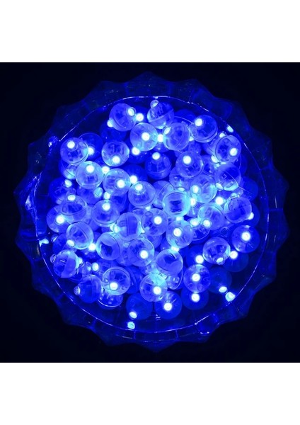 Mavi 20 Adet 5/10/20/30/50/100 Adet LED Balon Işık Minik LED Işık Mini Yuvarlak LED Top Lamba Bar Fener Noel Düğün Dekor Için (Yurt Dışından)