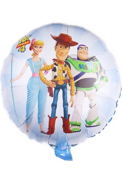 2 Adet 18IN Balon Disney Buzz Lightyear Tema Çocuk Doğum Günü Tabakları Bardak Peçeteler Tek Kullanımlık Sofra Malzemeleri Bebek Erkek Doğum Günü Partisi Dekorasyon (Yurt Dışından)