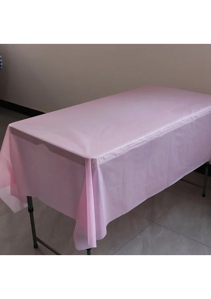 A-Pembe Parti Masa Örtüsü Tek Kullanımlık Masa Örtüsü Masa Örtüsü Masa Örtüsü Masa Örtüleri Düğün Doğum Günü Dikdörtgen Parti Ev Masa Örtüsü Boda (Yurt Dışından)