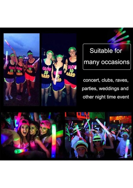 Renkli 1 Adet Köpük Parlak Çubuk Kolye LED Çok Renkli Elektronik Işıklı Çubuklar Parti Malzemeleri Parti Düğün Doğum Günü Konseri Için Noel (Yurt Dışından) fırsatları