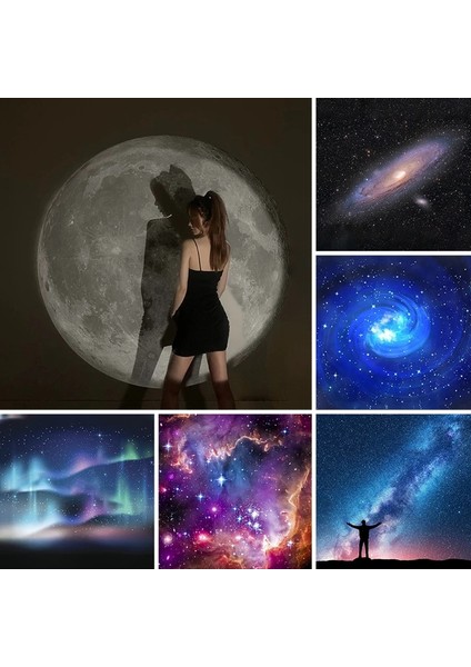 S2 Projeksiyon Lambası Ins Ay Projeksiyon Lambası Atmosfer Galaxy Işığı Gece Işığı Projektör Arka Plan Parti Dekor Doğum Günü Hediyesi Fotoğraf Sahne Kore (Yurt Dışından) fırsatları