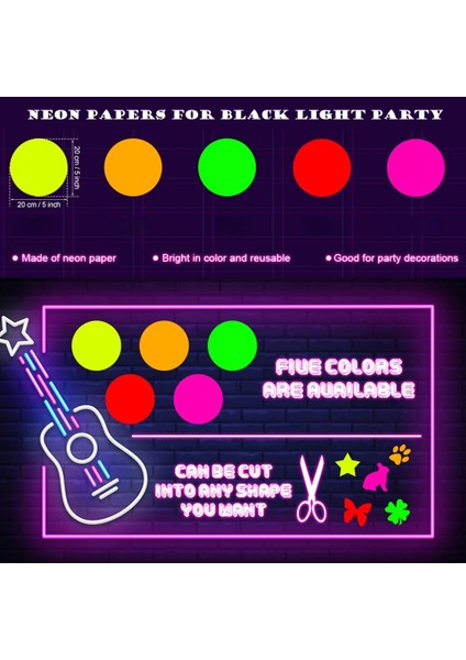 10 Adet 12 Inç Pembe Neon Kağıtlar Glow Kart Stoğu Dıy Dans Pisti Hareketleri Oyunları Klasik Twister Uv Reaktif Kart Stoğu Glow Parti Dekorasyon Malzemeleri (Yurt Dışından) indirimleri