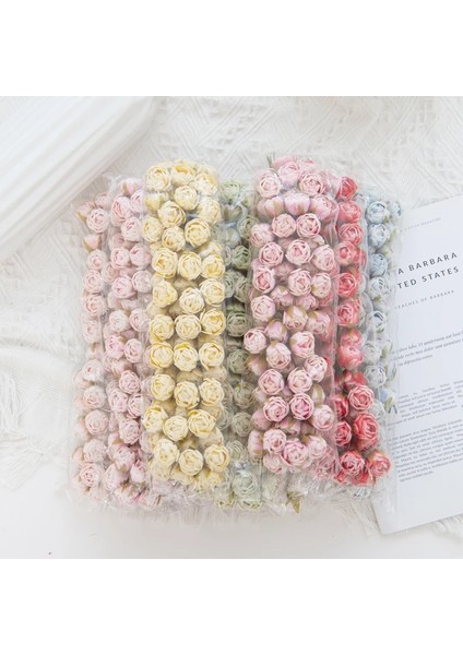 Pembe 6 Parça 6/18 Adet Yapay Çiçekler Köpük Mını Güller Buket Ev Bahçe Dekorasyon Yeni Yıl Noel Çelenk El Yapımı Festivali Düğün (Yurt Dışından) modelleri