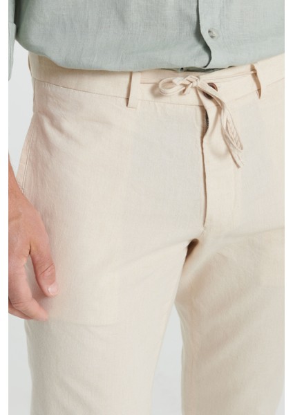 Slim Fit Dar Kesim %100 Pamuk Yan Cep Pileli Pantolon fırsatları