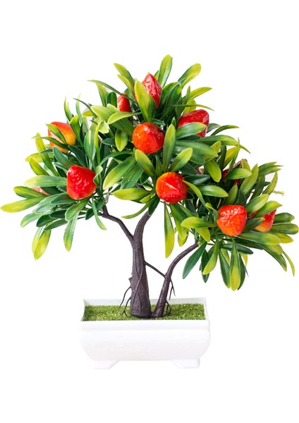 Çin Berry 1 Adet Yapay Meyve Portakal Ağacı Bonsai Meyve Ofis Bahçe Masaüstü Parti Dekor Ev Yapay Sahte Saksı Süsleme (Yurt Dışından)
