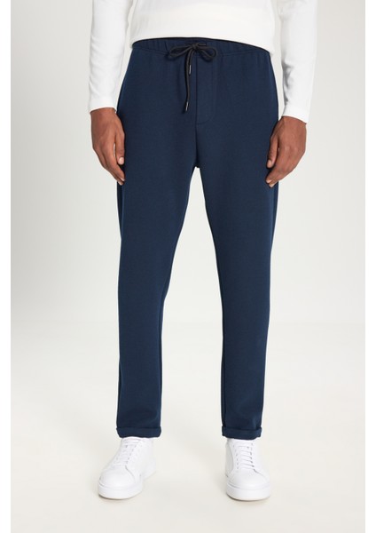 Standart Fit Normal Kesim Cepli Esnek Örme Pantolon