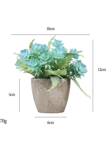 Stil 5 Mini Yapay Çiçekler Bitkiler Bonsai Masa Süsü Küçük Simüle Ağaç Saksı Bitkileri Sahte Çiçekler Ofis Masası Saksı Süs Ev (Yurt Dışından)