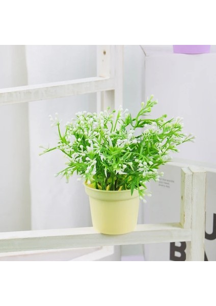 Bitkiler Saksı-18 Yapay Çiçekler Bitkiler Saksı Yeşil Bonsai Saksı Bitkiler Ev Dekorasyon Zanaat Bitki Dekoratif Için Sahte Çiçek Süsler (Yurt Dışından)