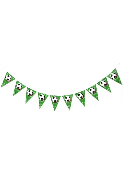 Banner 1 Adet Futbol Tema Parti Malzemeleri Doğum Günü Partisi Süslemeleri Tek Kullanımlık Sofra Kağıt Tabak Bardak Saman Afiş Erkek Bebek Duş Dekor (Yurt Dışından)