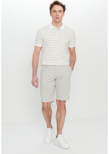 Slim Fit Dar Kesim Yan Cepli Gofre Desenli Şort fiyatları