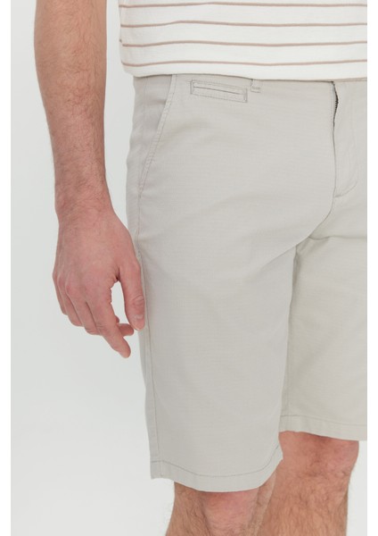 Slim Fit Dar Kesim Yan Cepli Gofre Desenli Şort fırsatları