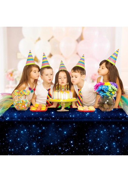 10 Adet Yıldızlı Gökyüzü Tema Tek Kullanımlık Masa Örtüsü Dış Uzay Yıldız Masa Örtüsü Mutlu Doğum Günü Partisi Dekor Çocuklar Yetişkinler Galaxy Masa Örtüsü (Yurt Dışından)