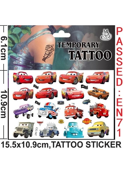 TATTOO-347 Yeni Arabalar Doğum Günü Partisi Süslemeleri Çocuk Favori Yarış Arabası Yıldırım Mcqueen Kağıt Bardak Tabak Peçete Oğlan Kız Dıy Parti Malzemeleri (Yurt Dışından)