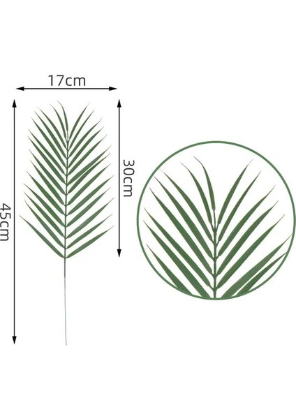 Stil 2 Yapay Bitkiler Tropikal Monstera Palmiye Yaprakları Simülasyon Yaprak Hawaii Tema Parti Dekoru Ev Bahçe Sahte Yapraklar (Yurt Dışından)