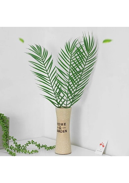 Stil 2 Yapay Bitkiler Tropikal Monstera Palmiye Yaprakları Simülasyon Yaprak Hawaii Tema Parti Dekoru Ev Bahçe Sahte Yapraklar (Yurt Dışından)