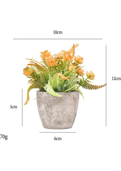 Stil 2 Mini Yapay Çiçekler Bitkiler Bonsai Masa Süsü Küçük Simüle Ağaç Saksı Bitkileri Sahte Çiçekler Ofis Masası Saksı Süs Ev (Yurt Dışından)