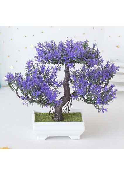 A-Mor Yeni Yıl 2023 Yapay Bitkiler Çam Bonsai Küçük Ağaç Saksı Bitkileri Ev Otel Bahçe Dekor Için Sahte Çiçekler Saksı Süsler (Yurt Dışından)