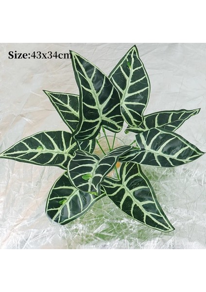 Fern LEAVE-013 Yapay Eğreltiotu Bitkileri Duvar Dekorasyonu Yaprak Aksesuarları Kaplumbağa Arka Yaprak Farsça Yeşil Bitki Duvar Aksesuarları Ev Dekorasyon (Yurt Dışından)
