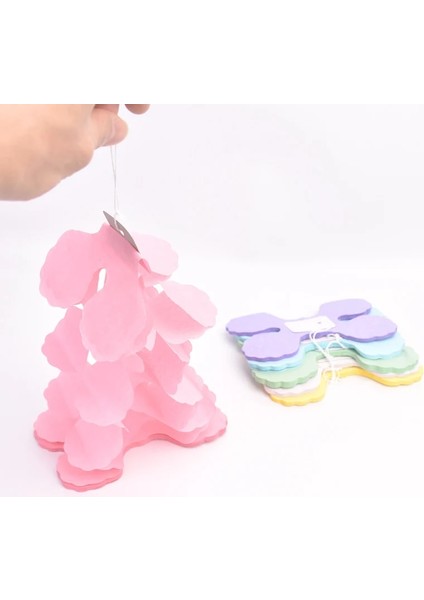 Mor Pastel Kağıt Galrands Macaron Pastel Gökkuşağı Ünikorn Doğum Günü Partisi Zemin Duvar Dekorasyonu Düğün Bebek Duş Vaftiz (Yurt Dışından)
