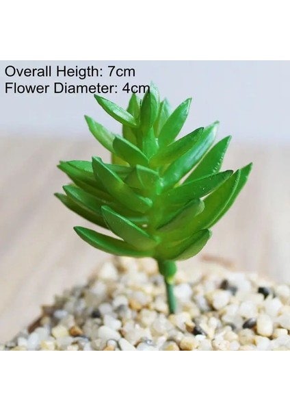 Yeşil Şarkı Guo Yeşil Yapay Succulents Bitkiler Ev Bahçe Yatak Odası Balkon Masaüstü Masa Mini Bonsai Düğün Parti Dekorasyon Sahte Bitkiler (Yurt Dışından)