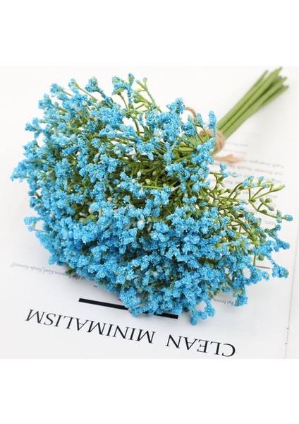 Mavi 12 Adet/paket Yapay Gypsophila Çiçekler Beyaz Bebek Nefes Çiçek Düğün Gelin Dıy Çiçek Buketleri Ev Vazo Dekorasyon 32 cm (Yurt Dışından)