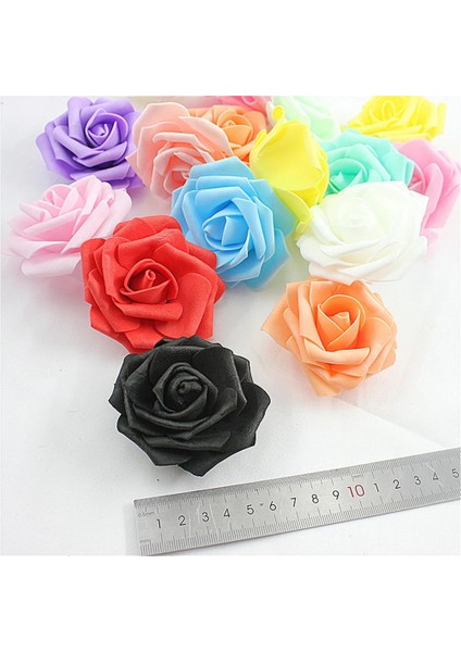 Eti Pembe 20 20/30/50 Adet 8 cm Yapay Pe Köpük Gül Çiçek Başkanları Gelin Buketi Çiçek Düğün Parti Için Dekoratif Scrapbooking Dıy Çiçek (Yurt Dışından)